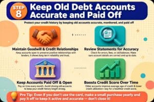 how to improve your credit score steps