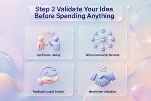 how to start a business with no money steps