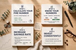 how to retire early financial independence steps