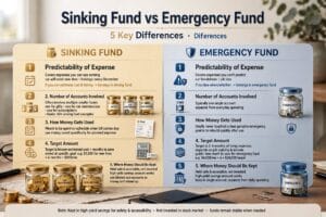sinking fund vs emergency fund differences