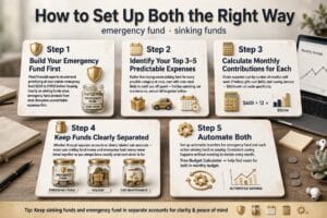 sinking fund vs emergency fund differences