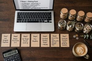 how to create a sinking fund with monthly savings goals for car repairs and gifts