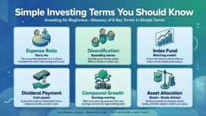 investing for beginners guide with a simple step-by-step plan and growing savings